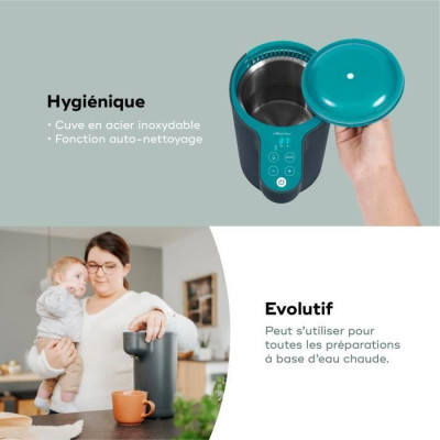 BABYMOOV  Préparateur de biberons Milky Now - Chauffe et maintient au chaud jusqu'a 6h - Jusqu'a 12 biberons
