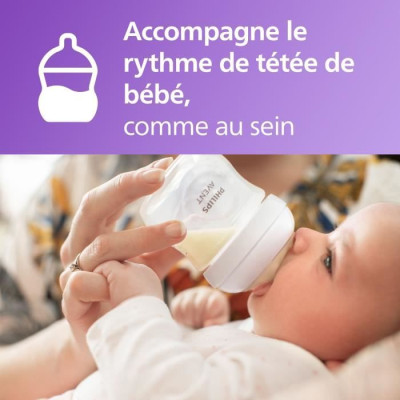 Coffret découverte - PHILIPS AVENT - Natural 3.0 - Biberon 125ml  Sucette Ultra Air 0-6M