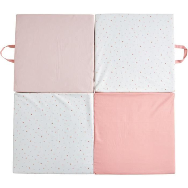 Tapis d'éveil Malin TINEO MON CoeUR 3en1 - Tapis évolutif multifonction - 120x60x10 cm