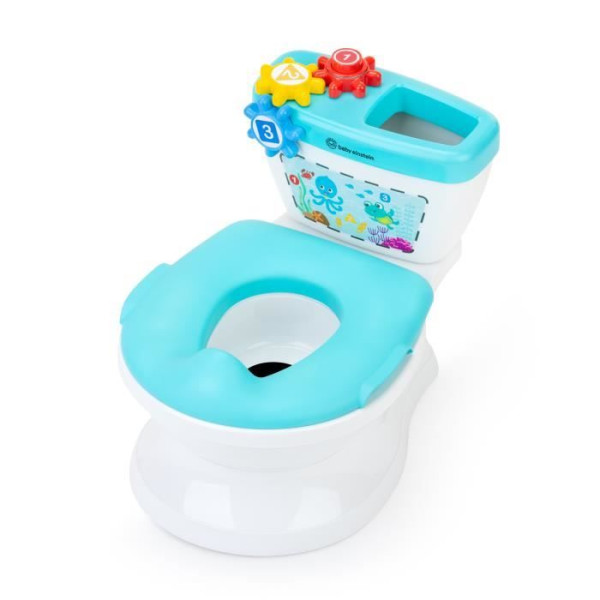 BABY EINSTEIN Pot  Réducteur de Toilette 2 en 1, Systeme innovant d'apprentissage de la propreté, Chasse d'eau avec musique