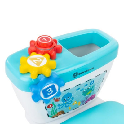 BABY EINSTEIN Pot  Réducteur de Toilette 2 en 1, Systeme innovant d'apprentissage de la propreté, Chasse d'eau avec musique