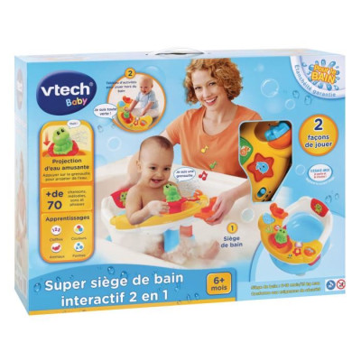 VTECH BABY - Super Siege de Bain Interactif 2 en 1 - Jouet de Bain