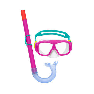 Bestway Ensemble Masque et Tube Adulte Soupape de Purge Couleur Assortie 14 Ans Plage et Piscine 24029
