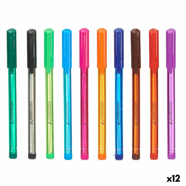 Ensemble de Stylos Multicouleur (12 Unités)