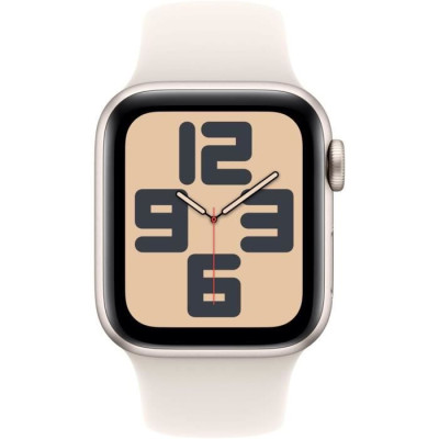Apple Watch SE GPS - 40mm - Boîtier Starlight Aluminium - Bracelet Starlight Sport Band - S/M