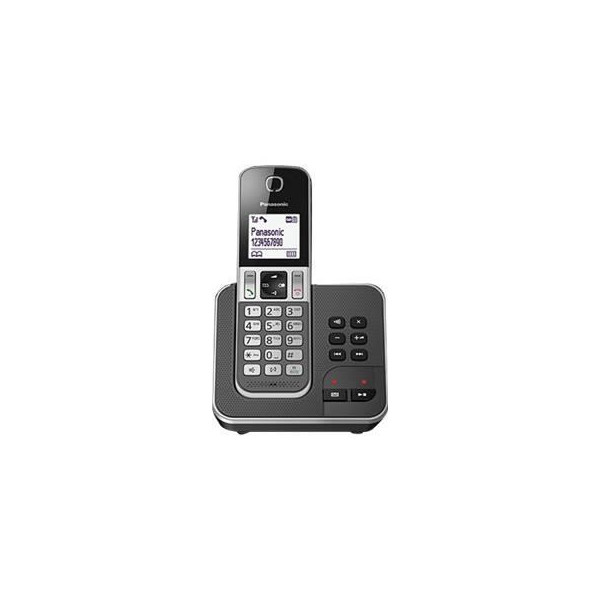 Panasonic KX-TGD320FRG Solo Téléphone Sans Fil Répondeur Noir