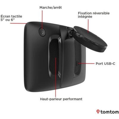 GPS - TOMTOM - GO Professional 6 EU 2eme Génération - Cartes Europe, Services Pro, Écran Tactile
