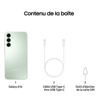 SAMSUNG Galaxy A16 Smartphone 128Go Vert d'eau