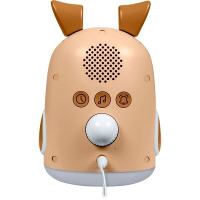 Réveil veilleuse - BIGBEN - Forme chien - Affichage LED, 3 mélodies, Intensité réglable, Alim. 230V