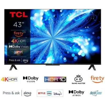 TCL 43PF650 - TV LED 43 (108 cm) - 4K UHD 3840x2160 - HDR10 - Smart TV - 3xHDMI 2.1 - WiFi