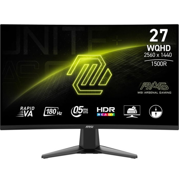 Ecran PC - MSI - MAG 27CQ6F - 2560 x 1440 - 0.5ms - VA