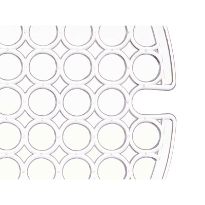 Tapis Évier Transparent Plastique 29 x 0,1 x 29 cm (12 Unités)