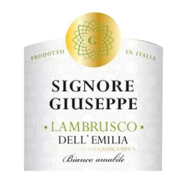 Signore Giuseppe Bianco Lambrusco Dell'Emilia Blanc - 75 cl