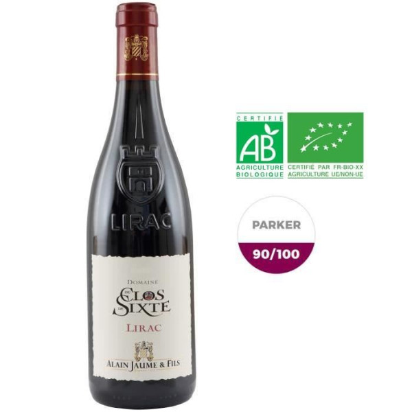 Alain Jaume Domaine du Clos de Sixte 2015 Lirac - Vin rouge des Côtes du Rhône - Bio