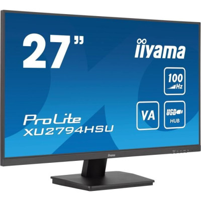 Ecran PC - IIYAMA - XU2794HSU-B6 - 27 VA FHD 1920 x 1080 - 1ms - 100Hz - HDMI DP - Pied réglable en hauteur