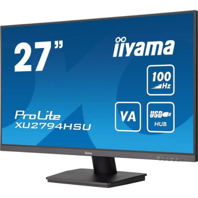 Ecran PC - IIYAMA - XU2794HSU-B6 - 27 VA FHD 1920 x 1080 - 1ms - 100Hz - HDMI DP - Pied réglable en hauteur