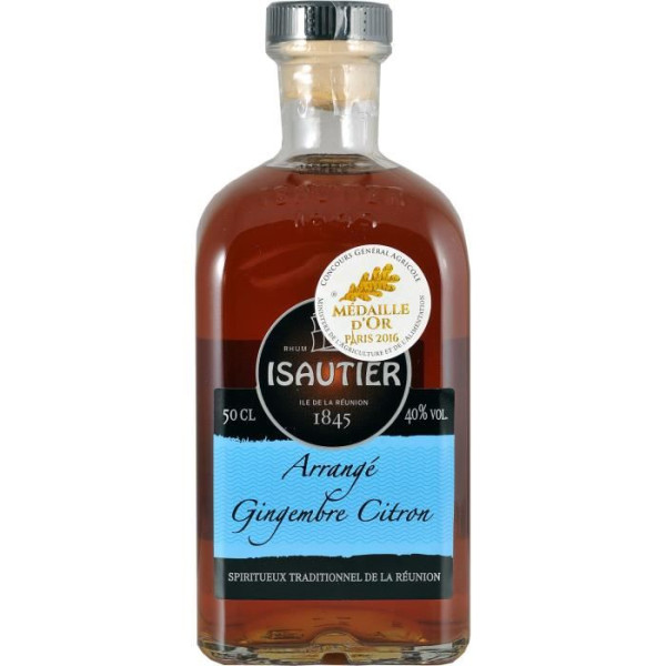Rhum Arrange Gingembre Citron 40 50cl Isautier