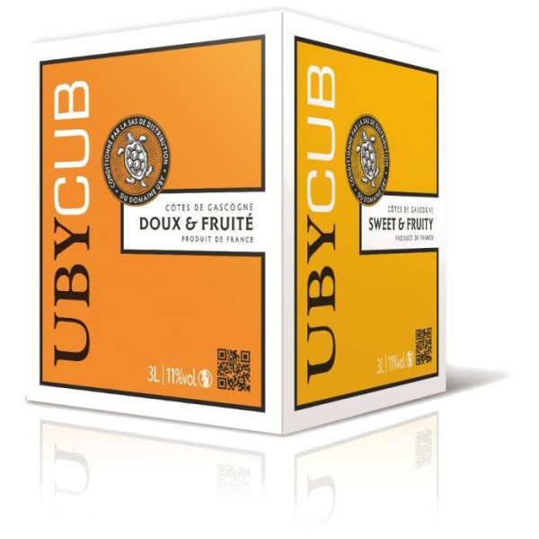 BIB 3L UBY CUB Côtes de Gascogne vin blanc doux