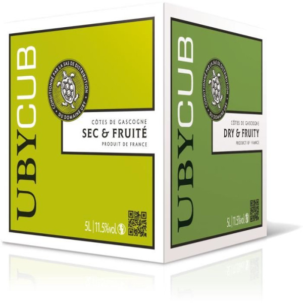 BIB 5L UBY CUB Côtes de Gascogne vin blanc sec