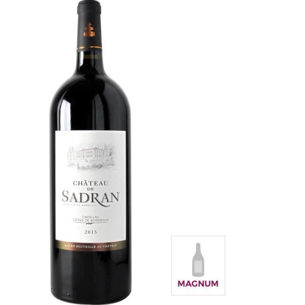 Magnum Château de Sadran 2015 Cadillac Côtes de Bordeaux - Vin rouge de Bordeaux