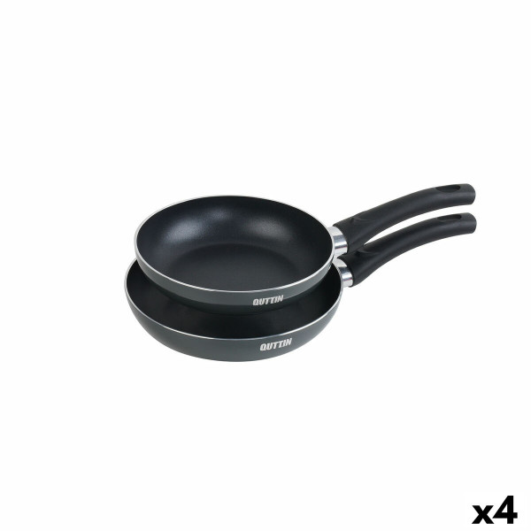 Ensemble de poêle Quttin Aluminium 24 cm 2 Pièces (4 Unités)