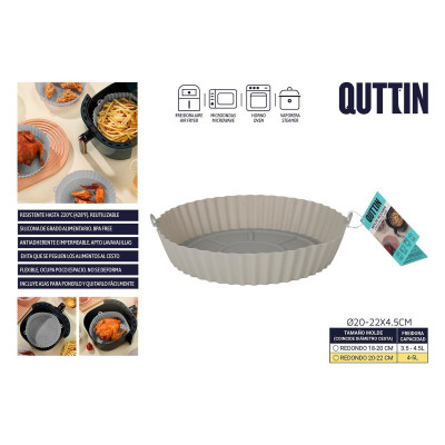 Plateau pour Four Quttin AIR FRYER 22 x 22 x 5 cm (24 Unités)