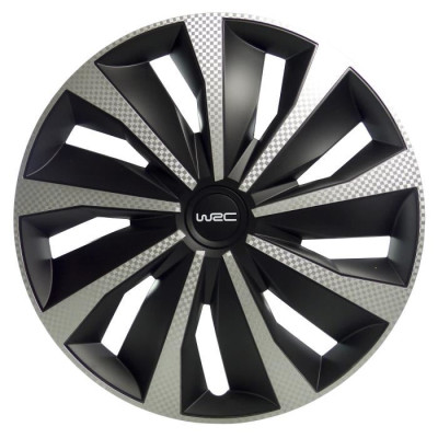 WRC Boîte 4 enjoliveurs 16" Carbon style