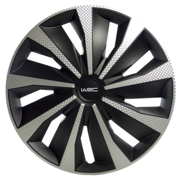 WRC Boîte 4 enjoliveurs 16" Carbon style