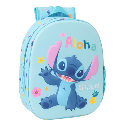 Cartable Lilo  Stitch Bleu clair 27 x 33 x 10 cm