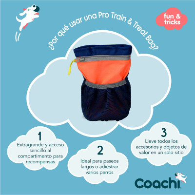 Fourre-tout Coachi Train  Treat Corail