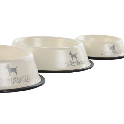 Mangeoire pour chiens Home ESPRIT Beige Caoutchouc Métal 200 ml 600 ml 700 ml 1 L 29 X 29 X 6,5 cm