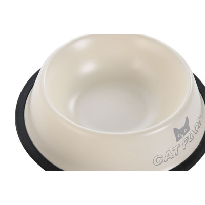 Mangeoire pour chiens Home ESPRIT Beige Caoutchouc Métal 200 ml 600 ml 700 ml 1 L 29 X 29 X 6,5 cm