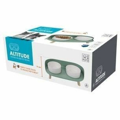 Mangeoire pour chiens MPETS Altitude Double Acier inoxydable 50 ml