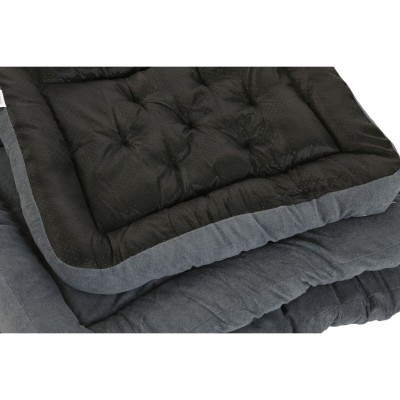 Lit pour animal domestique Home ESPRIT Beige Gris Crème Gris foncé 72 X 60 X 9 CM 2 Unités