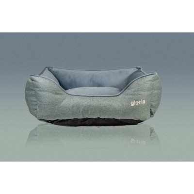 Lit pour chien Gloria Cadaqués Bleu 100 x 80 cm Rectangulaire