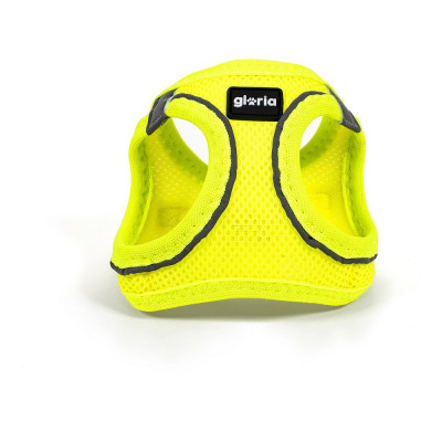 Harnais pour Chien Gloria Air Mesh Trek Star Réglable Taille L Jaune (33,4-35 cm)