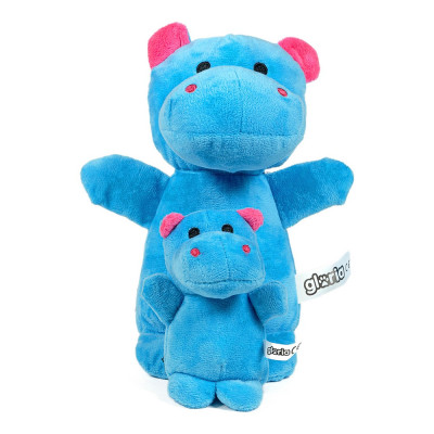 Jouet pour chien en peluche Gloria Nomana Polyester Hippopotame Feuille de Mousse