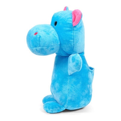 Jouet pour chien en peluche Gloria Nomana Polyester Hippopotame Feuille de Mousse