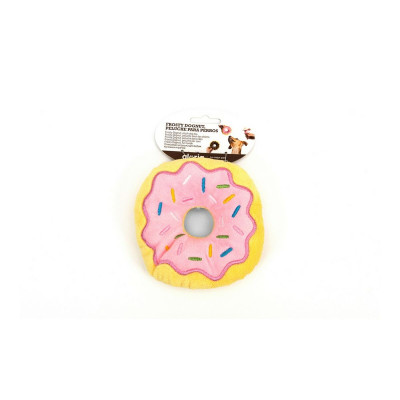 Jouet pour chien en peluche Gloria Frosty 3 x 5 x 14 cm Donut Rose