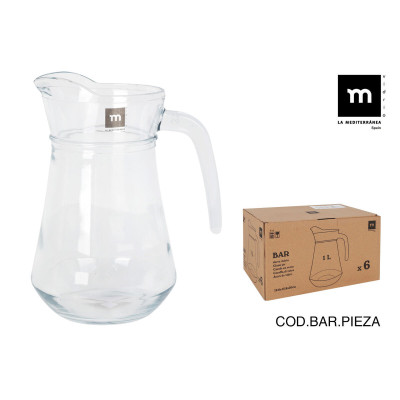 Pichet La Mediterránea Bar verre 1 L (6 Unités)