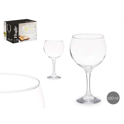 Verre Vivalto R0210LB-21/BHZ6 Transparent verre 600 ml 620 ml (6 Unités)