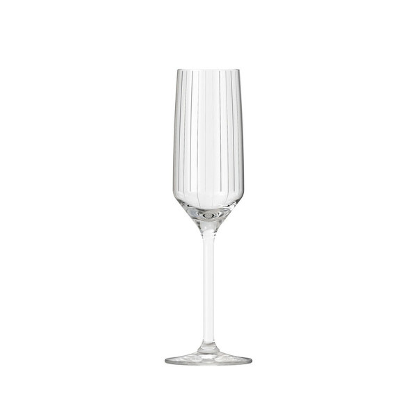 Coupe de champagne Inde Carre optics 6 Pièces
