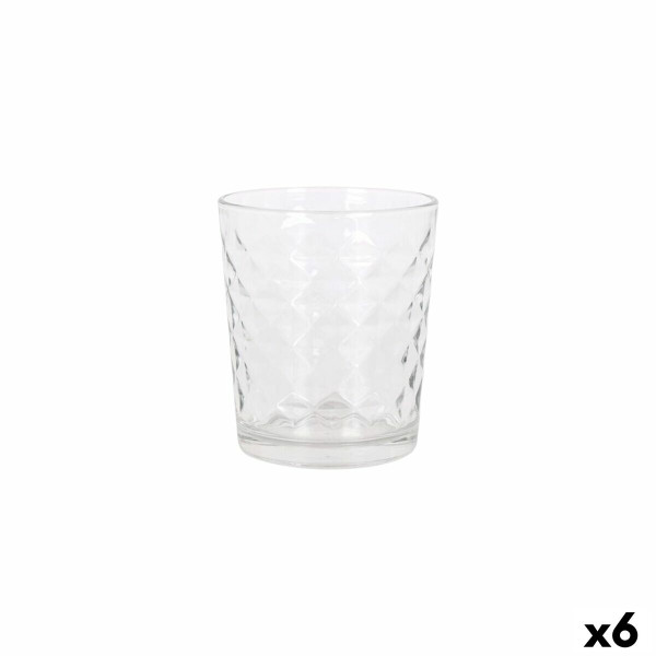 Verre d'eau La Mediterránea Silex diamants 4 Pièces (6 Unités)