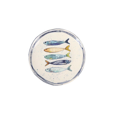 Assiette à dessert La Mediterránea Peixe Ø 20 cm (12 Unités)