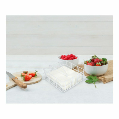 Porte-serviettes Confortime Blanc 18 x 18 x 6,5 cm (12 Unités)