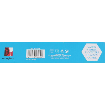 Set de Verres La Mediterránea Mistral cubic 6 Pièces (12 Unités)