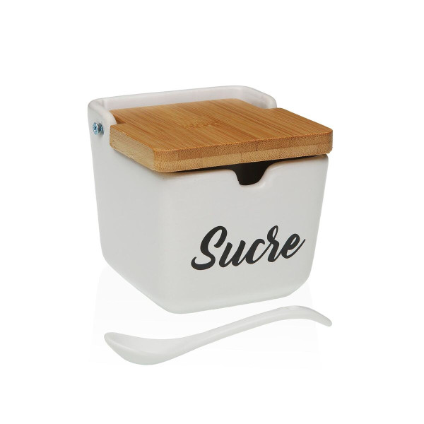 Sucrier Versa SUCRE Blanc Céramique 8,8 x 8,5 x 8,8 cm