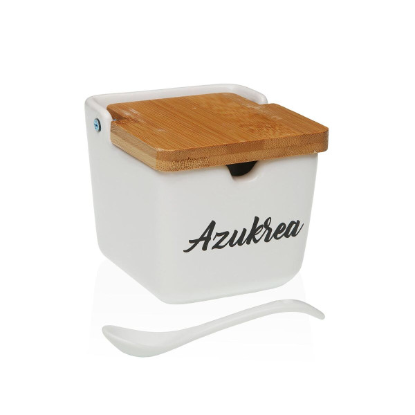 Sucrier Versa AZUKREA Blanc Céramique 8,8 x 8,5 x 8,8 cm