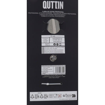 Ciseaux de Cuisine Quttin Pro 21 cm (6 Unités)