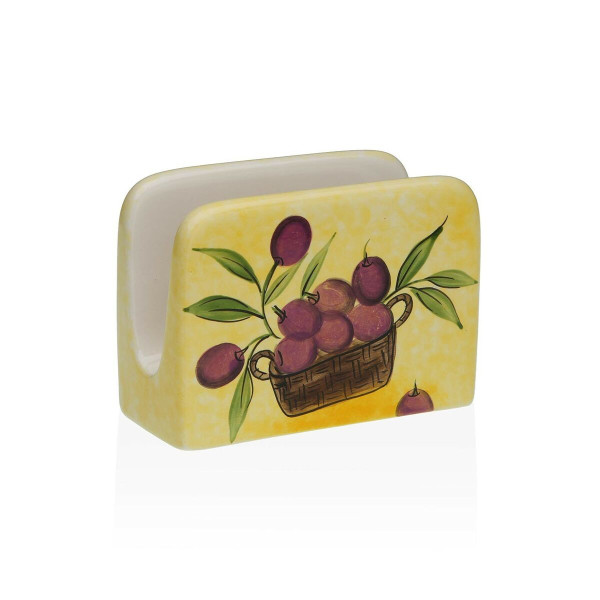 Porte-serviettes Versa Céramique 5 x 8 x 11 cm Olive